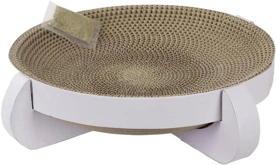 Pavimento da Gatto 100% Riciclabile Include Catnip Cartone Ondulato per Sonno/Giochi/Scraping