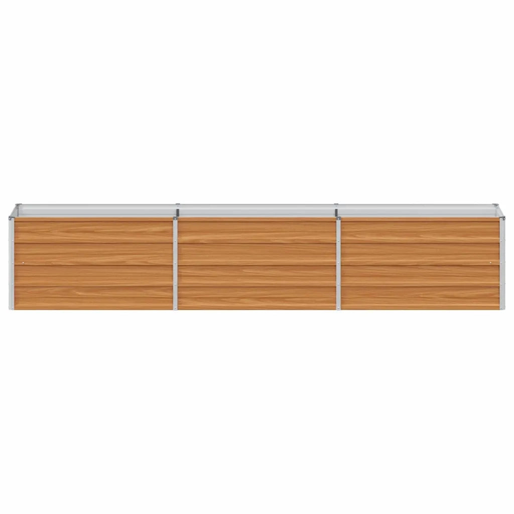Fioriere | Cassetta per fiori | Letto rialzato da giardino Marrone Chiaro 240 x 40 x 45 cm
