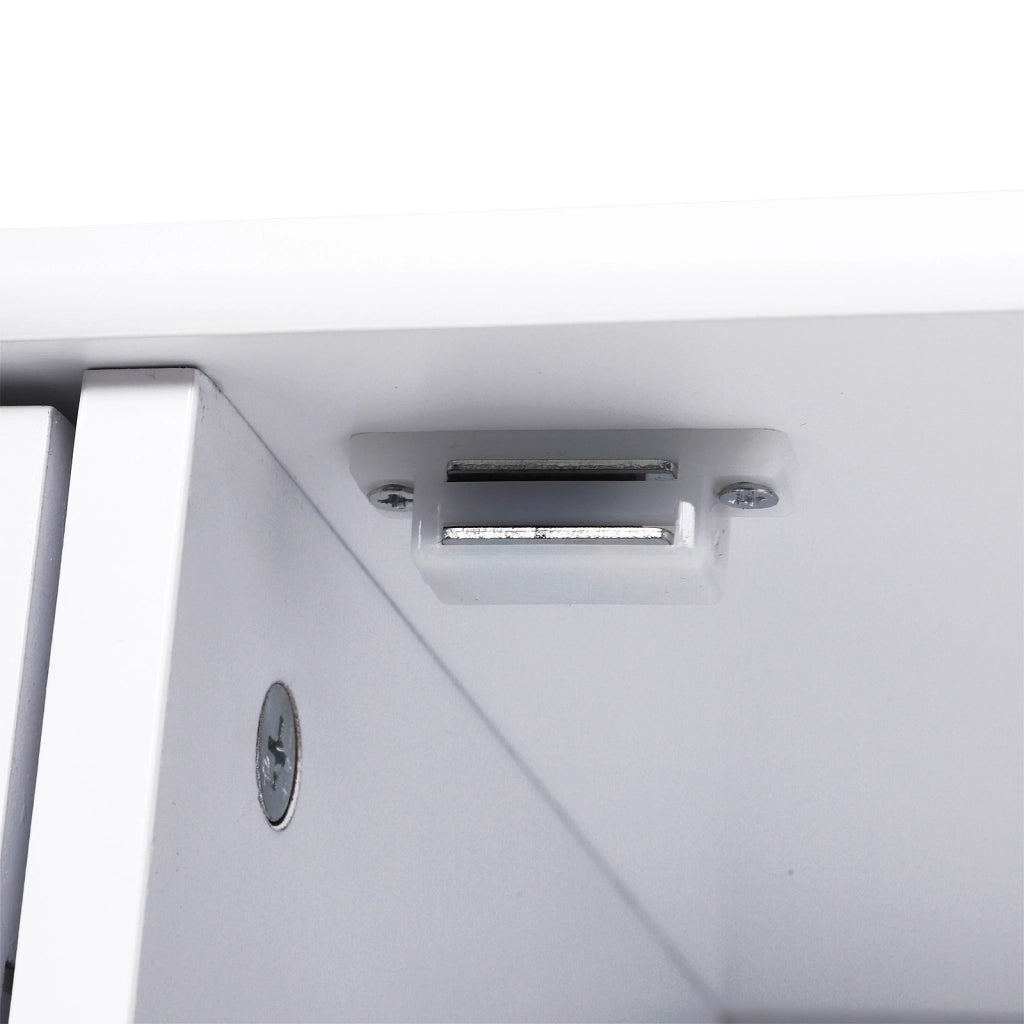 Mobile da Bagno con Cassetti e Armadietto Regolabile ¨C Zephmum ¨C Bianco, MDF, 56x30x83cm