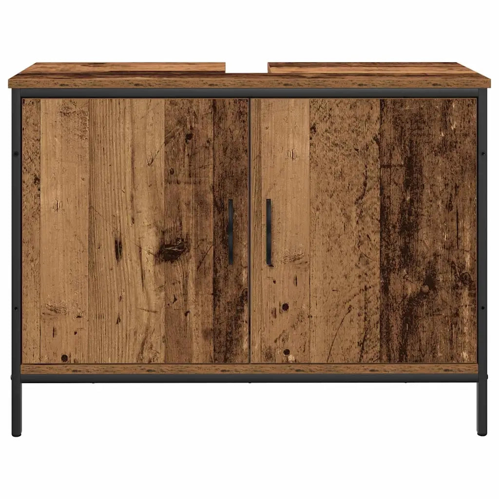 Set di mobili per il bagno 4 pcs Marrone Legno multistrato 3334415