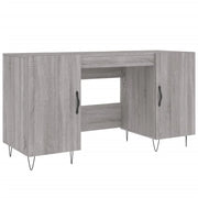 Scrivania Sonoma postazione computer mobile per computer scrivania da studio 140 x 50 x 75 cm legno ingegnerizzato grigio 02_0023952