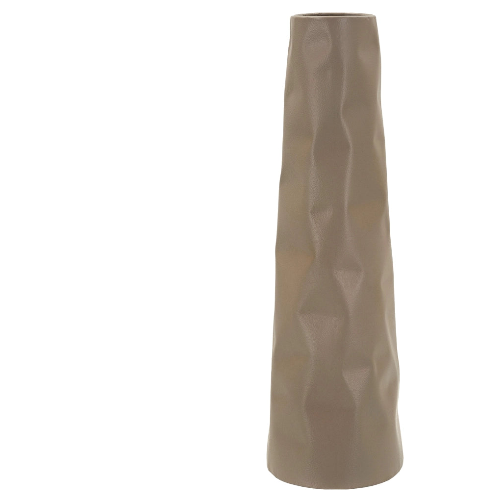 Fasa, Vaso Finitura Effetto Materico, Marrone Bronzo