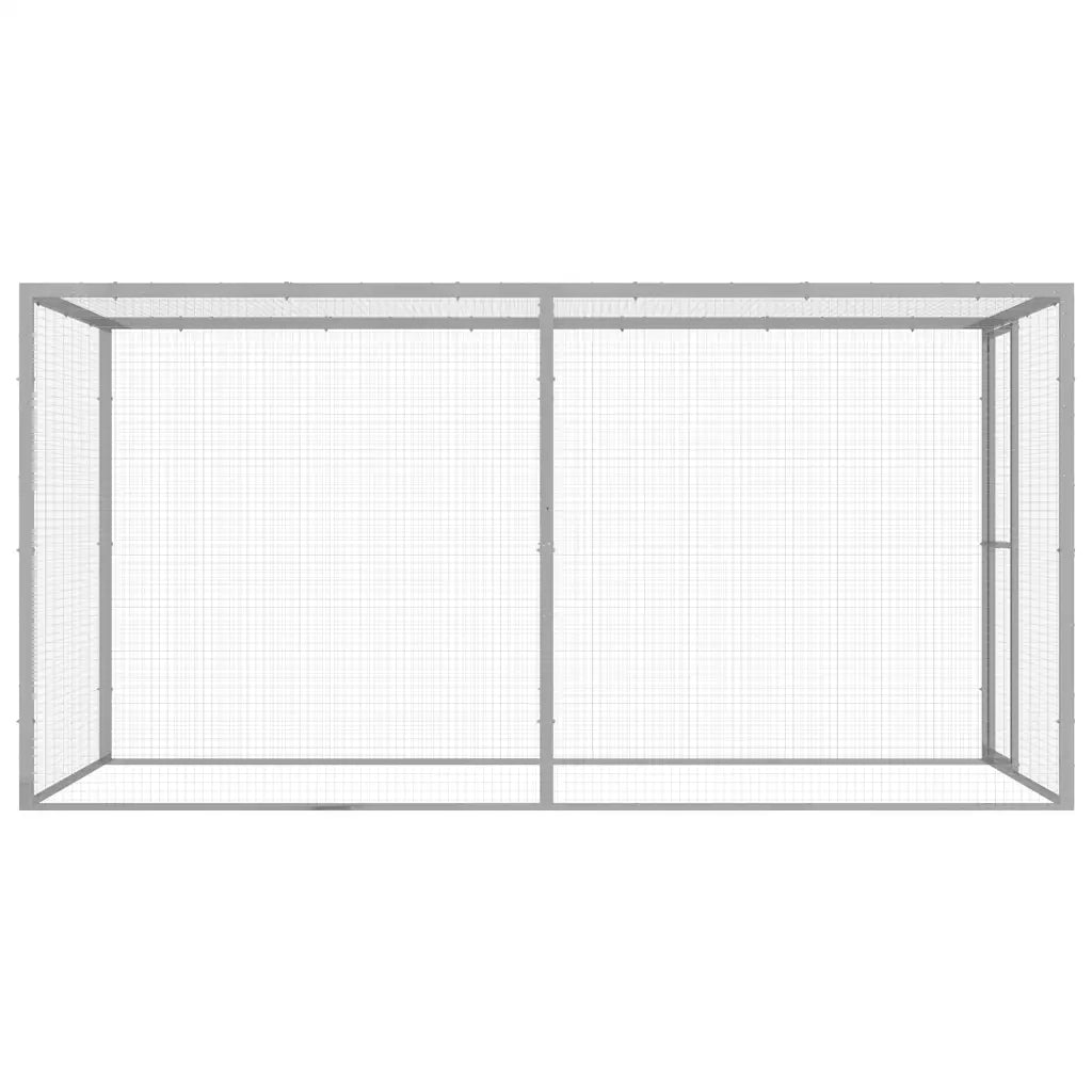 Gabbia per Gatti 3x1,5x1,5 m in Acciaio Zincatocod mxl 79695