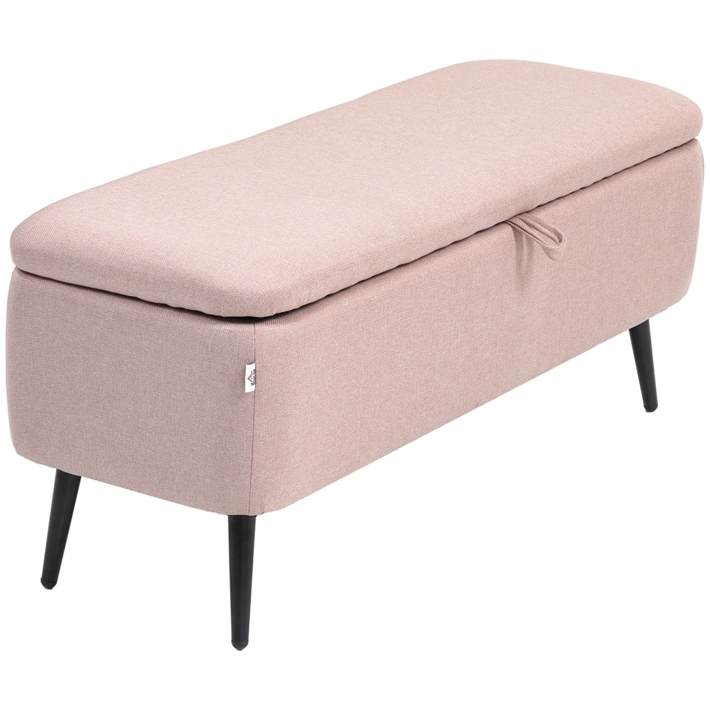 Cassettiera con coperchio ribaltabile ¨C zephmum ¨C rosa 101x38.5x44.5cm