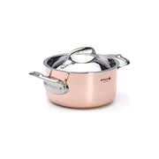 De Buyer 6242.16 Prima Matera Pentola per Induzione 16 cm 1.8 L in Rame e Acciaio Inox colore Dorato e Argento