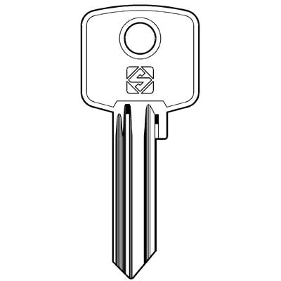 CHIAVE PIATTA CAS CIS11 SILCA - OTTONE NICHELATO- 10 pezzi