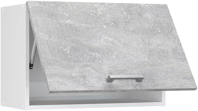 Pensile da cucina R-Line, Calcestruzzo, 60 cm Piatto, per la libera combinazione all'interno di sistemi cucina modulari