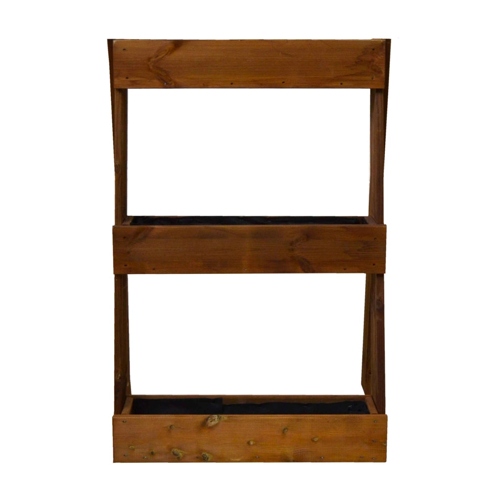 Ortolegno Balcony Inclinato 3 Vasche 71X16,5Xh100 Cm Color Castagno