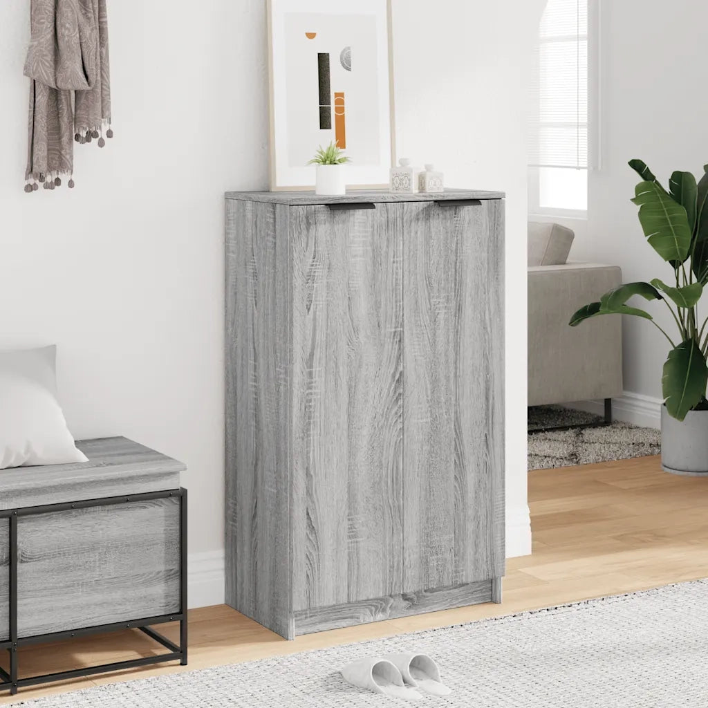 Scarpiera Grigio Sonoma 59x35x100 cm in Legno Multistrato 817109
