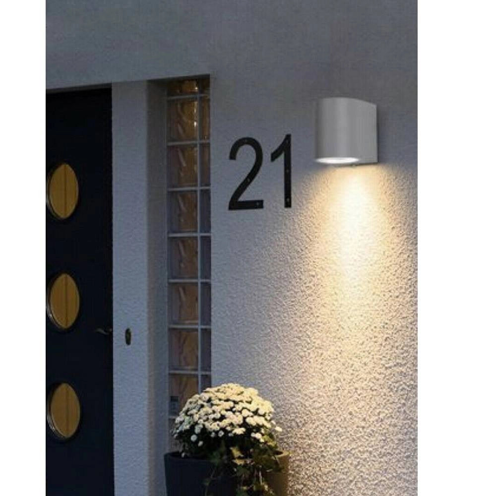 Trade Shop - Applique Moderno A Parete Per Esterno Lampada Giardino Faretto Gu10 Ip65 Es53 -