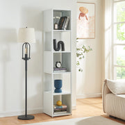 Scaffale da Terra Finspång Libreria in Acciaio 185 x 38 x 38 cm - Bianco [en.casa]
