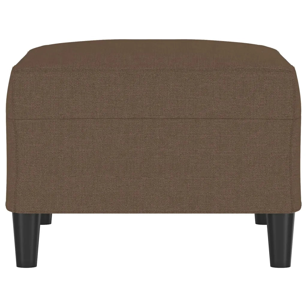 Poggiapiedi Marrone 70x55x41 cm in Tessuto