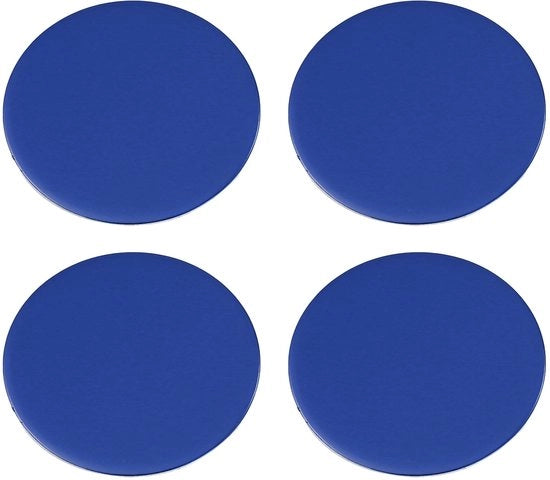 Kit di adesivi per ruote 45mm - Lega di alluminio - Autoadesivi self-adesivi - 4 pezzi - Aspetto migliorato - Adatto per la maggior parte delle auto - Adesivi per ruote
