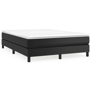Letto matrimoniale | Letto per adulti | Struttura Letto a Rete a Molle Nero 140x190 cm in Similpelle