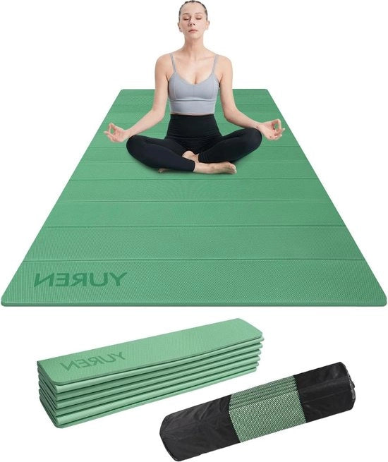 Mat di Yoga Opnebbile 183×80cm TPE 10mm Dik Antiscivolo Fitnessmat con Sacchetto di Stoccaggio - Portatile e Opnebbile