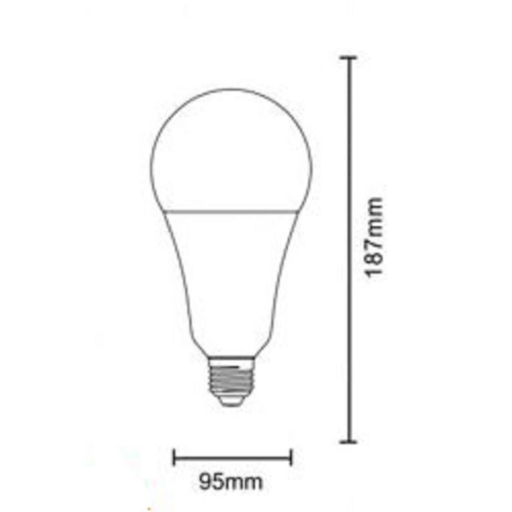 Trade Shop - Lampadina A Led 25watt A95 E27 2500lm A Sfera Luce Fredda Calda Naturale A95-25w -