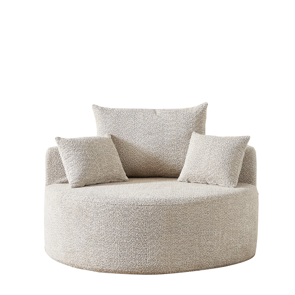 Poltrona Letto Singola in Tessuto Chenille ¨C Xylo ¨C Relax, Grigio