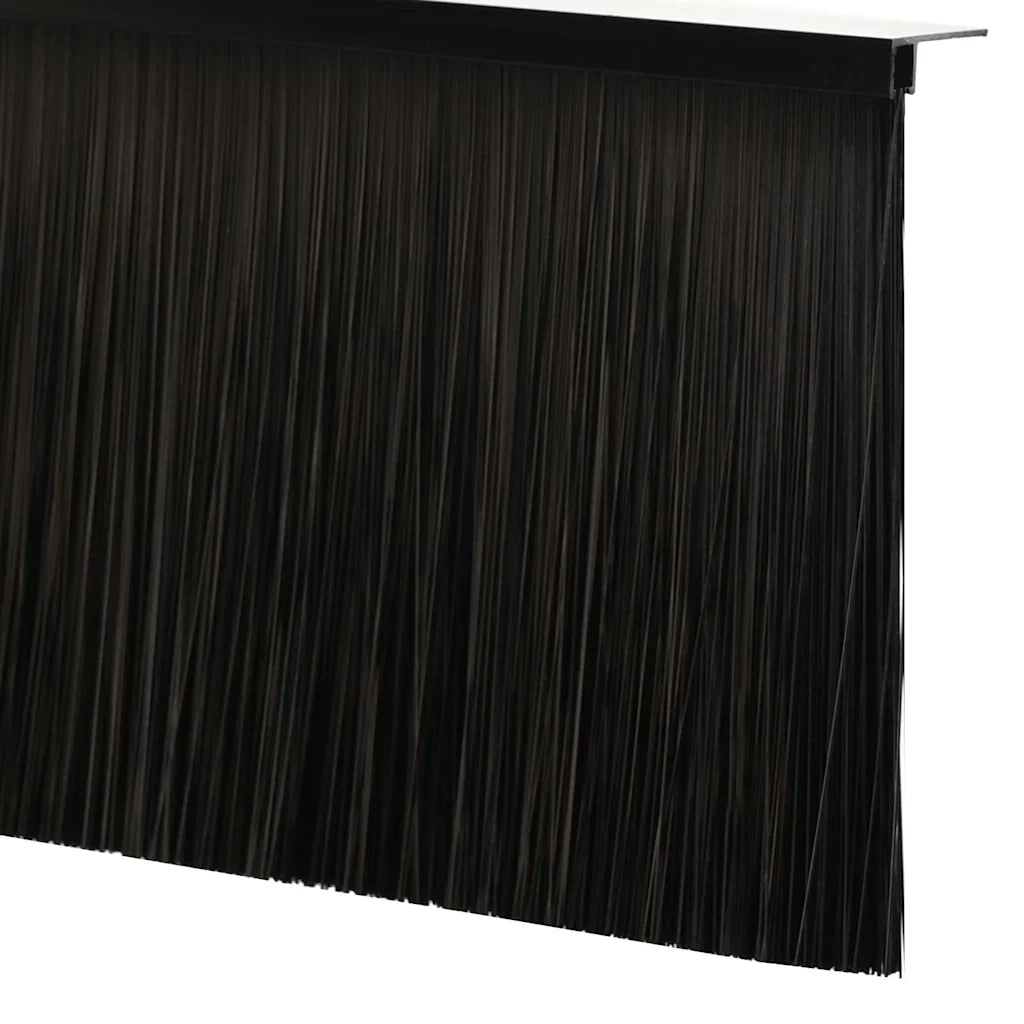 Spazzole per porte a vite 6 pz Nero 100 cm Lega di alluminio CFW7879350