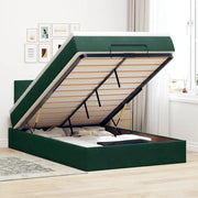 Struttura Letto Pouf con Materasso 120x200 cm Velluto