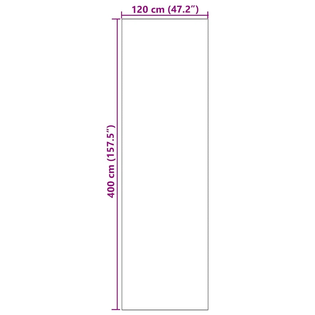 Zerbino d'ingresso moderno rettangolare per uso interno ed esterno 120 x 400 cm resistente antiscivolo poliammide nero 02_0057925