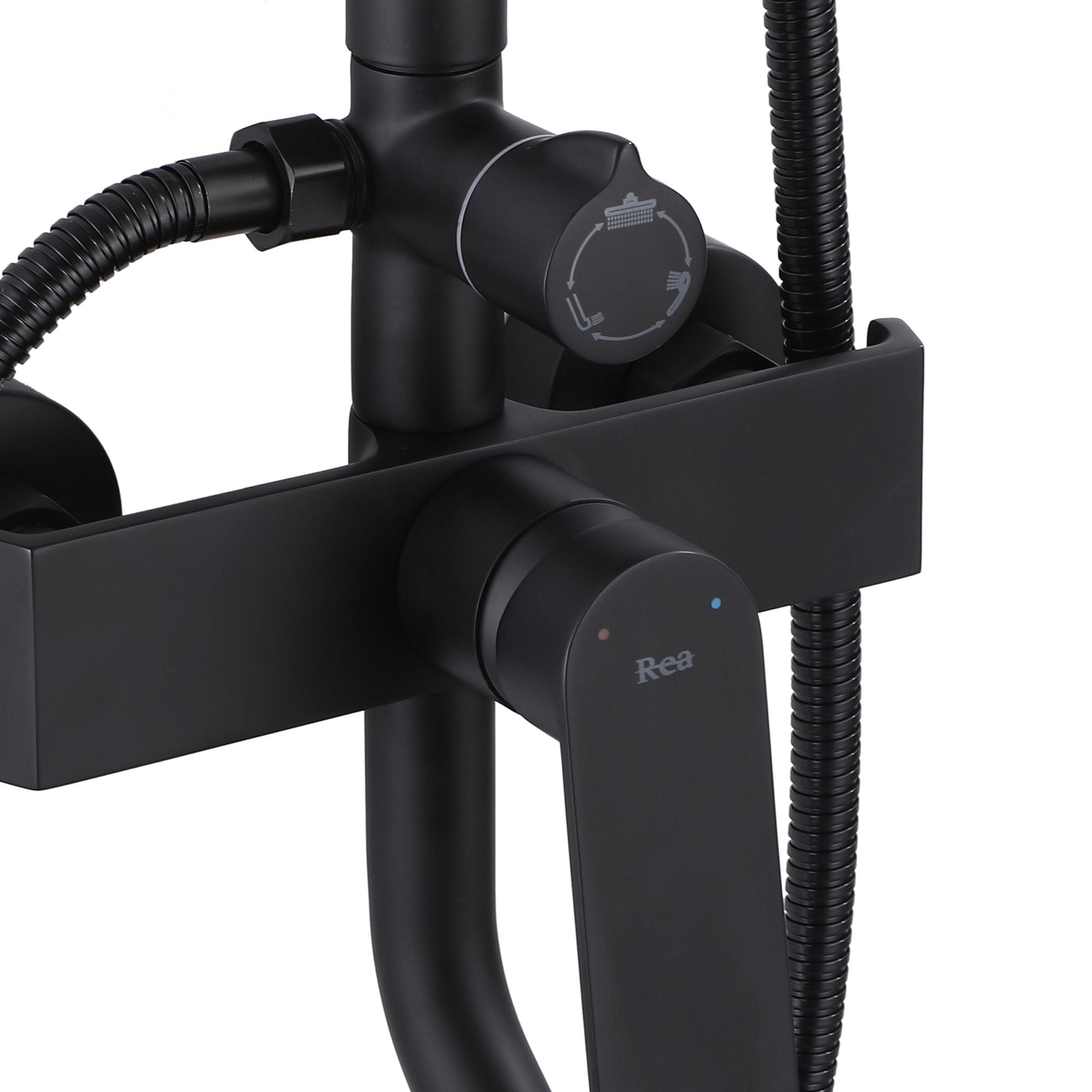 Set Doccia Da Incasso Rea Hass Black