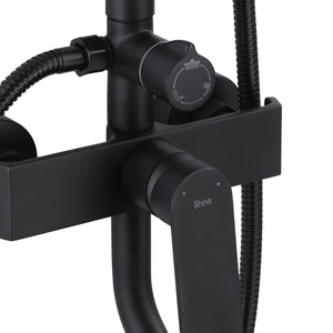 Set Doccia Da Incasso Rea Hass Black