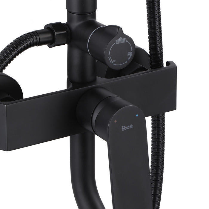 Set Doccia Da Incasso Rea Hass Black