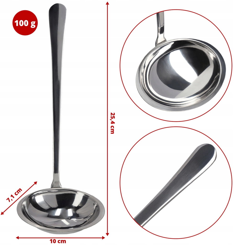 Mestolo KADAX, mestolo per zuppa, mestolo per salse, mestolo in acciaio inox