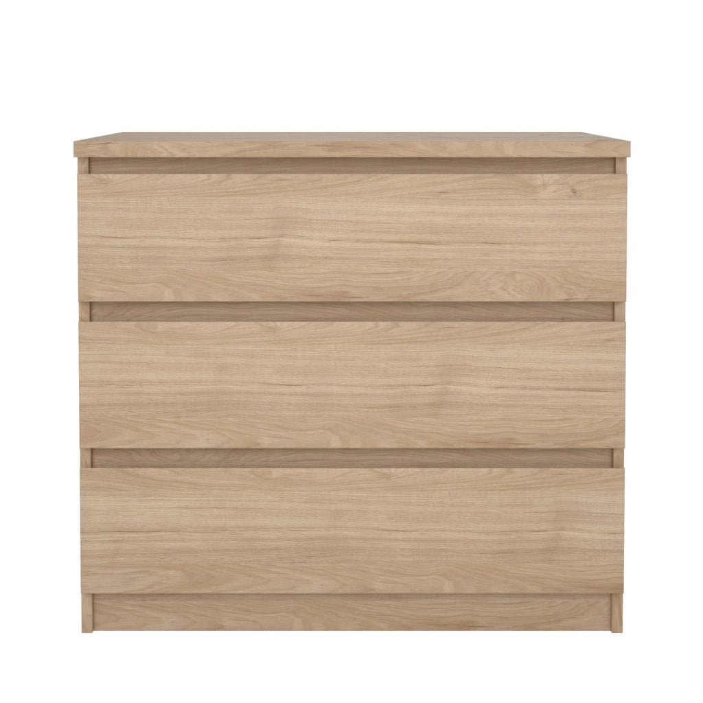 Cassettiera Kajiki, Settimino multiuso, Comò camera da letto, Mobile con cassetti, 77x50 h68 cm, Rovere
