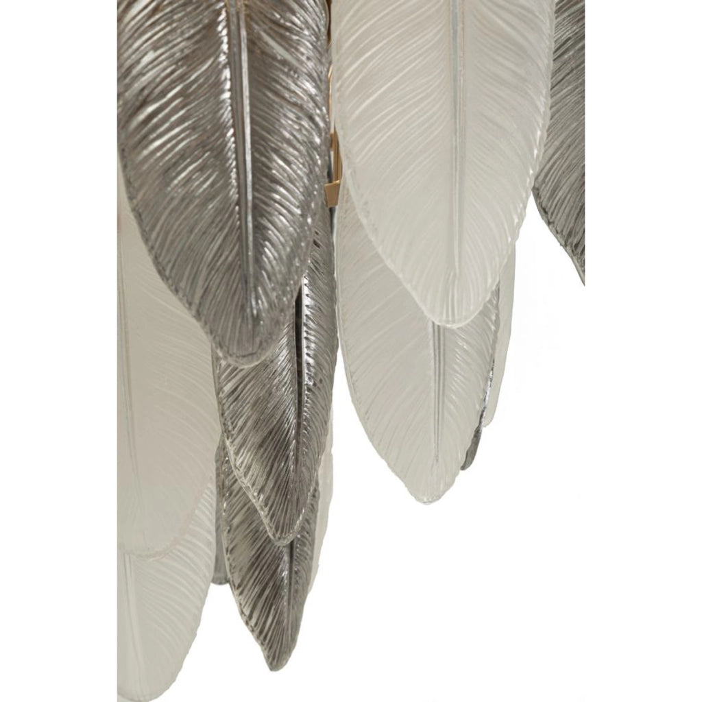 Lampada a Sospensione VKH899, Grigio, Vetro, 60x60x40 cm