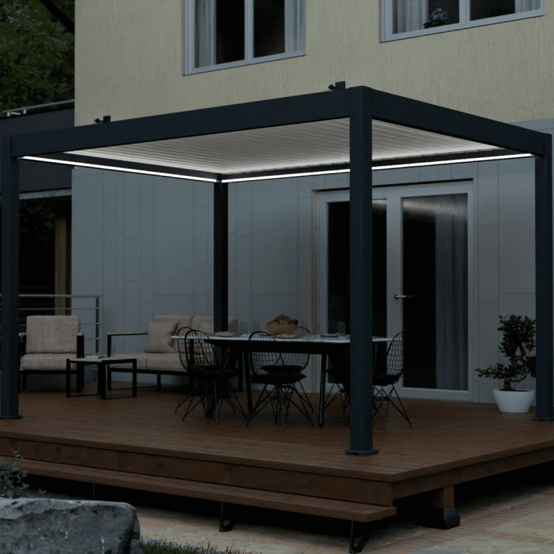 Kit LED pergola bioclimatica autoportante 3x4M