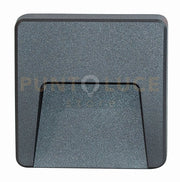 EXTRA SEGNAPASSO ESTERNO 1 LUCE GRIGIO ANTRACITE IP65 LED CCT 3000/4000/6500 °K 3W 300 lm 230V CONFEZIONE DA 10 PEZZI