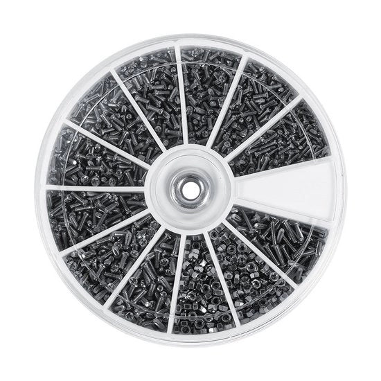Set di fissaggio meccanico in acciaio inossidabile - 600 pezzi - Riparazione orologi e elettronica - Set completo - Ideale per tecnici