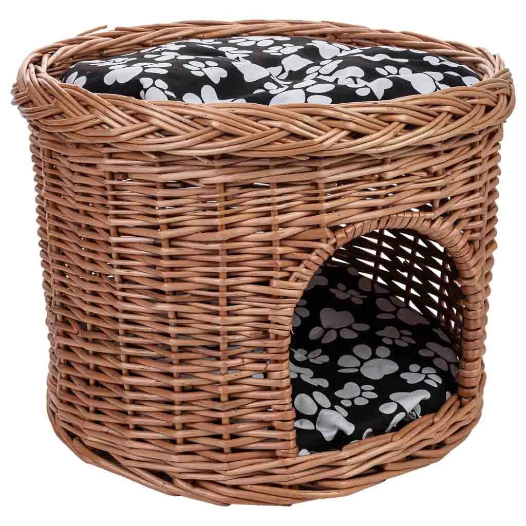 Cuccia in vimini per animali 42x42x32h cm