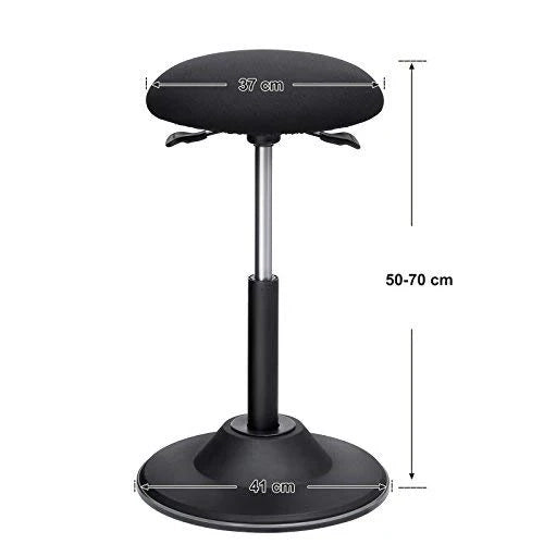 Sgabello ergonomico seduta da lavoro girevole a 360° sgabello sit-stand altezza regolabile 50-70 cm con cuscinetto antiscivolo 12_0000970