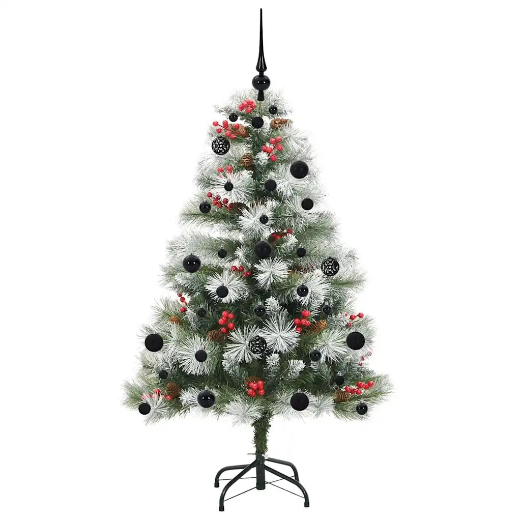 Albero di Natale artificiale Verde e bianco 150 cm 3395171
