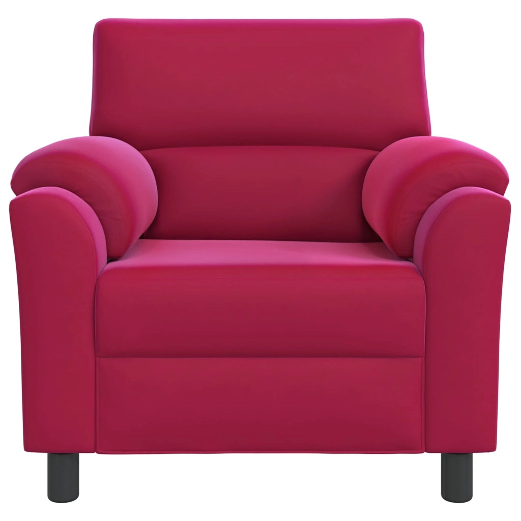 Divano Rosso Vino 94 x 85 x 93 cm Velluto 42040812