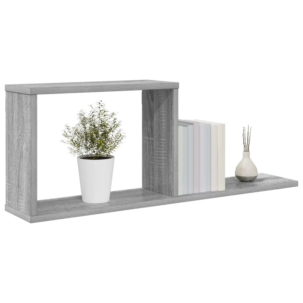 Scaffali flottanti Sonoma grigio 80 x 15 x 30 cm 8012326
