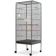 Gabbia per Uccelli Nera 54x54x146 cm in Acciaio 170408