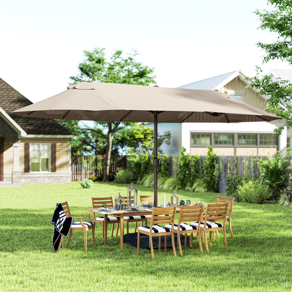 Tendone da giardino rettangolare ¨C zephmum ¨C kaki 460x270x240 cm