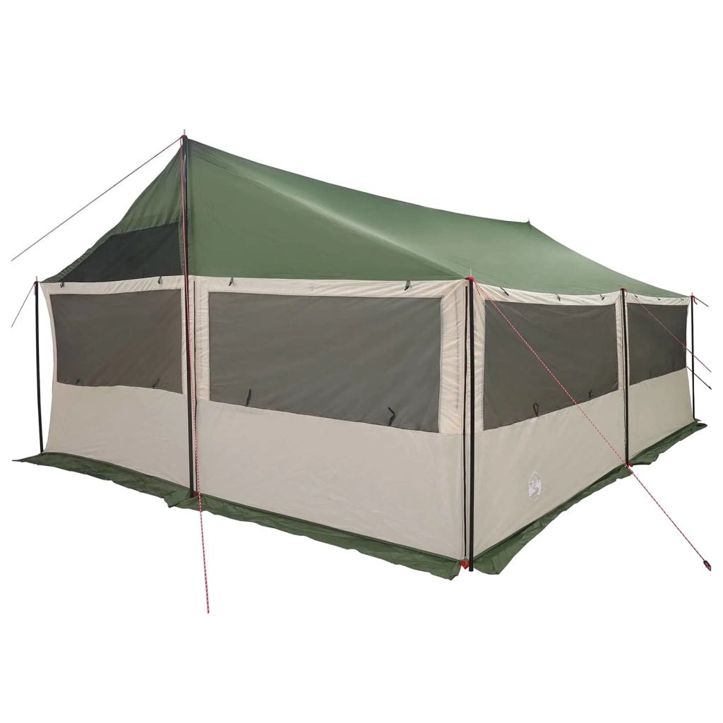 Tenda Familiare Verde 600 x 400 x 268 cm Poliestere e Acciaio 42028603