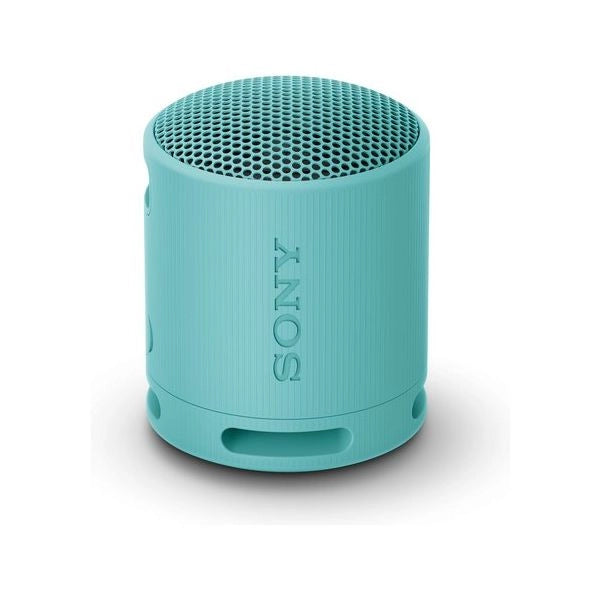 Sony srs-xb100 - speaker wireless bluetooth, portatile, leggero, compatto, da esterno, da viaggio, resistente ip67 impermeabile e antipolvere, batteria da 16 ore, cinturino versatile, chiamate in vivavoce - blu - SRSXB100L CE7