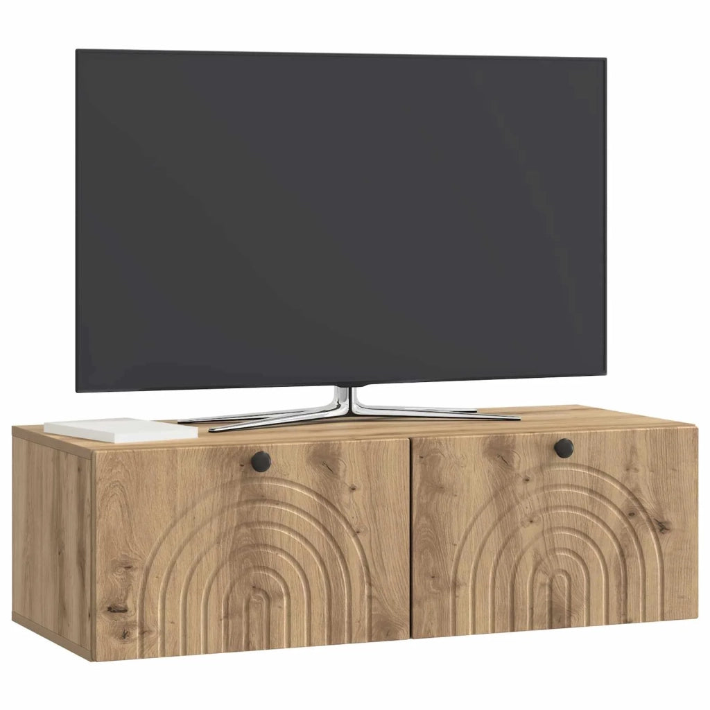 Mobile Porta TV da Muro Rovere Artigianale 99 x 41 x 30 cm 898194