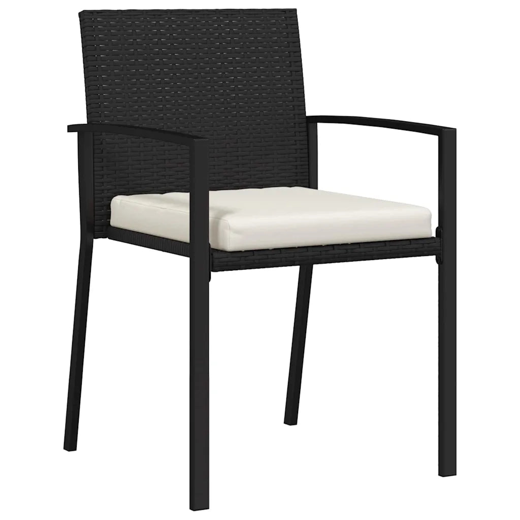 Set da Pranzo per Giardino 5 pcs Nero 3379235