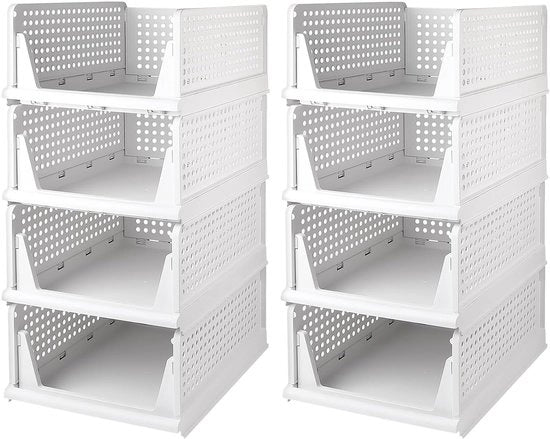 Scatole di archiviazione riutilizzabili per armadio - Materiale PP ecocompatibile - 1 pezzo