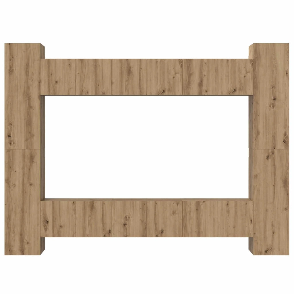 Set mobile TV 10 pcs Rovere artigianale 30,5 x 30 x 90 cm 3393230