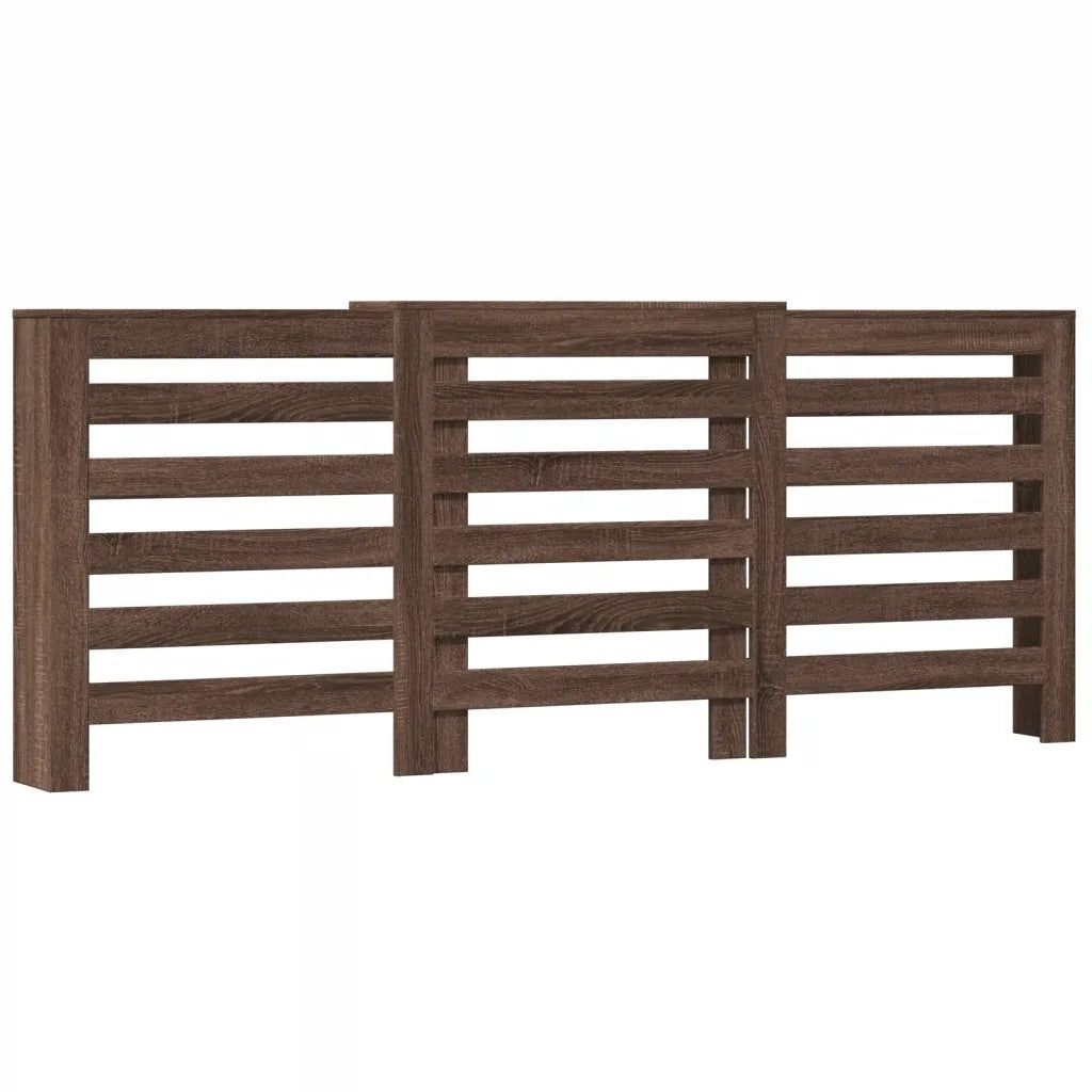 vidaXL Copertura Termosifone Rovere Marrone 205x21,5x83,5 Multistrato