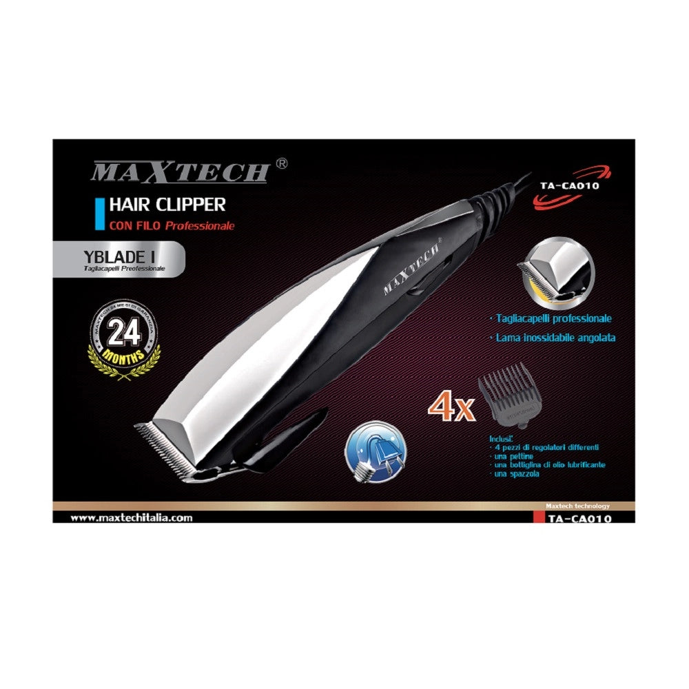 Trade Shop - Tagliacapelli Rasoio Da Uomo Per Rasatura Barba Regolabile Maxtech Professionale Ta-ca010 -