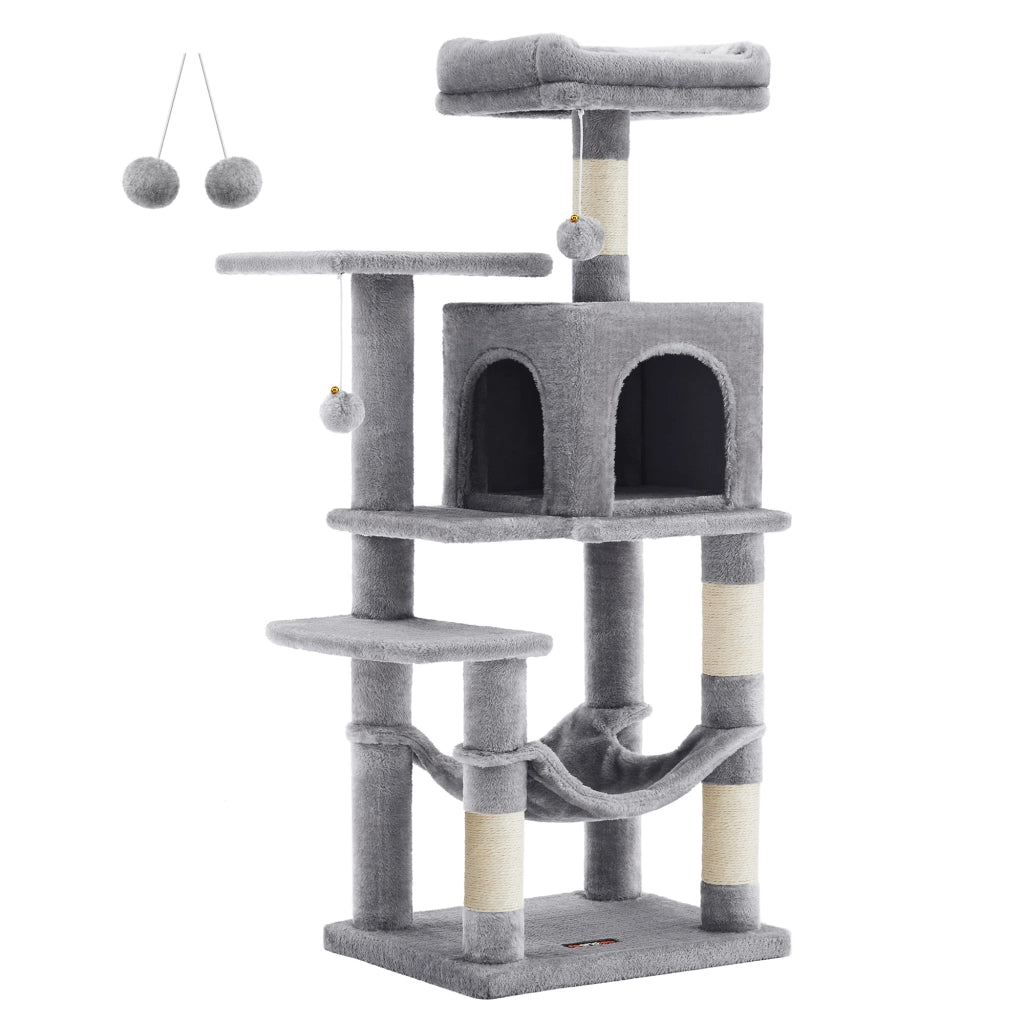 Tiragraffi per gatti VALORA - Grigio chiaro, corda di sisal, PCT261W01