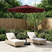 Parasol da Giardino con Luci LED 230 x 230 cm Poliestere 42036253